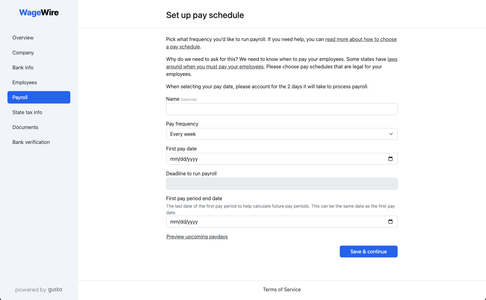 payroll dashboard